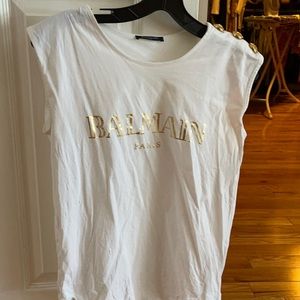 Balman Paris gold bottoms on sleeve size small